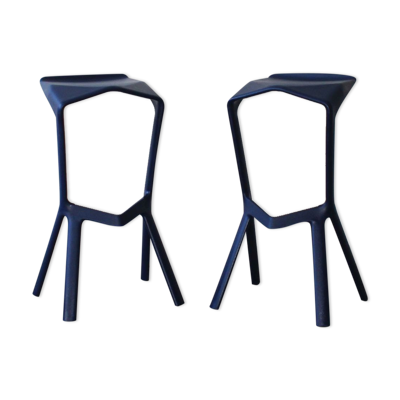 Paire de tabourets Miura par Konstantin Grcic pour Plank, Italie