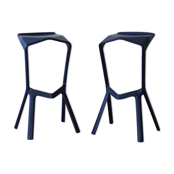 Paire de tabourets Miura par Konstantin Grcic pour Plank, Italie