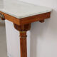Console Table In Cherry Wood And Marble Top, Early 19th Century
