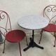 Marble bistro table