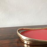 Red and golden tray