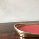 Red and golden tray