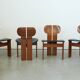 Afra & Tobia Scarpa ‘Africa’ Dining Chair – Walnut & Leather, 1975