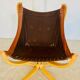 Vintage retro Danish mid-century Skippers cognac leather lounge chair