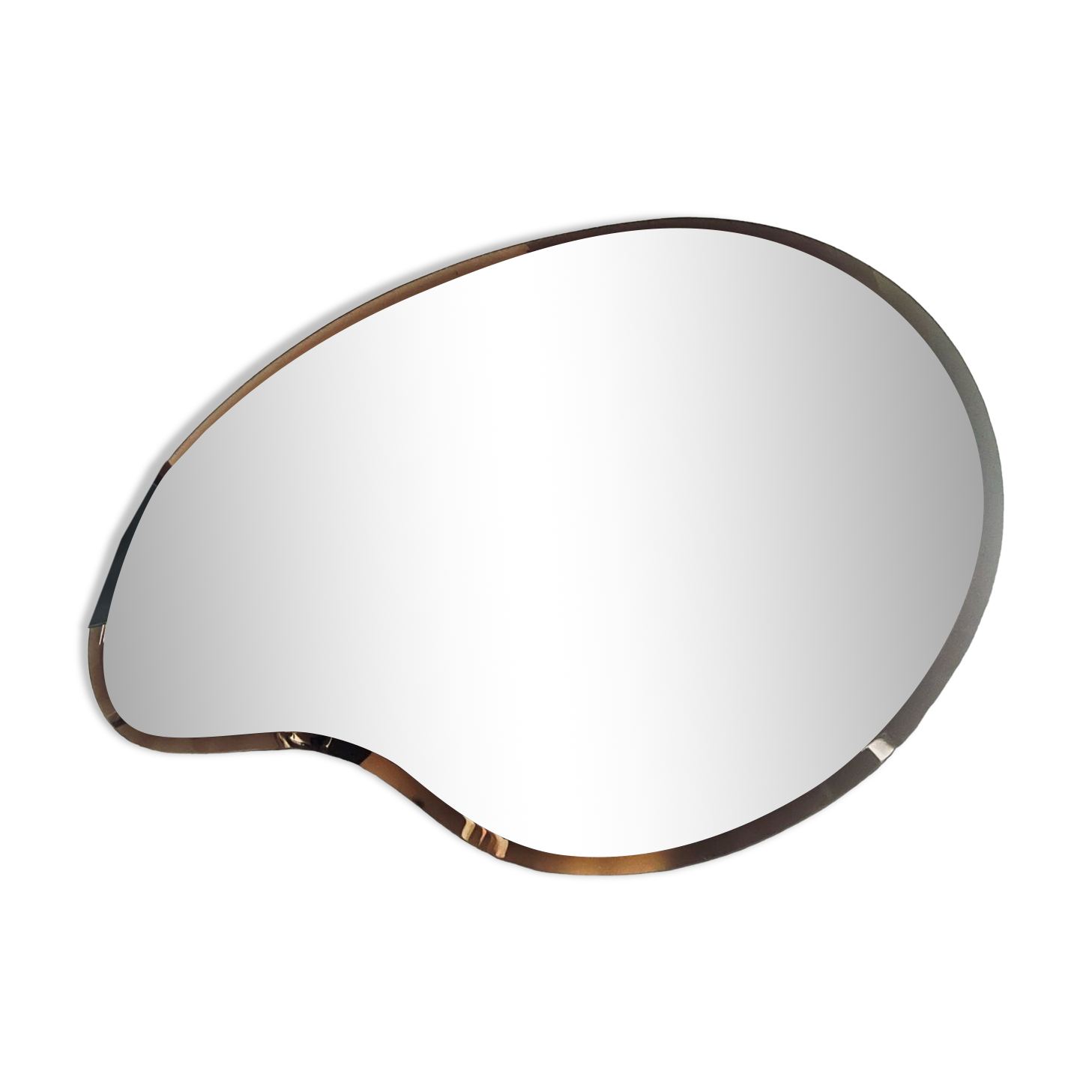 Bean shape mirror Sentou Lalinde copper