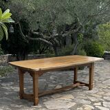 Solid oak dining table from the early 19th century