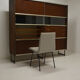 EFA bookcase with writing desk by George Frydman