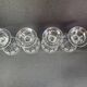 4 verres à vin Baccarat forme 11965 gravure mate 12117