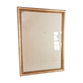 Old frame beaded decoration, gilded stucco wood
