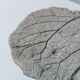 Vintage one  of a kind cast concrete fruit trinket bowl leaf decor