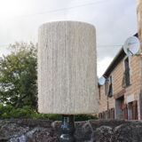 Ceramic lamp and rope shade