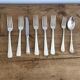 1 set of 6 silver-plated forks