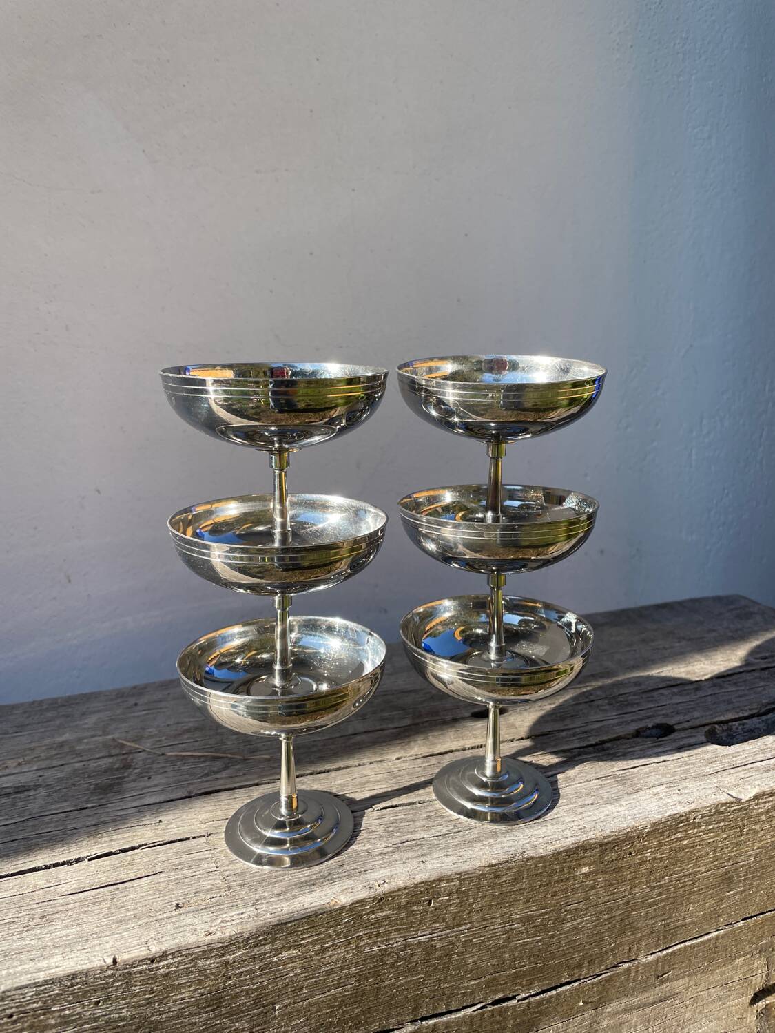 6 Rémy Letang stainless steel cups