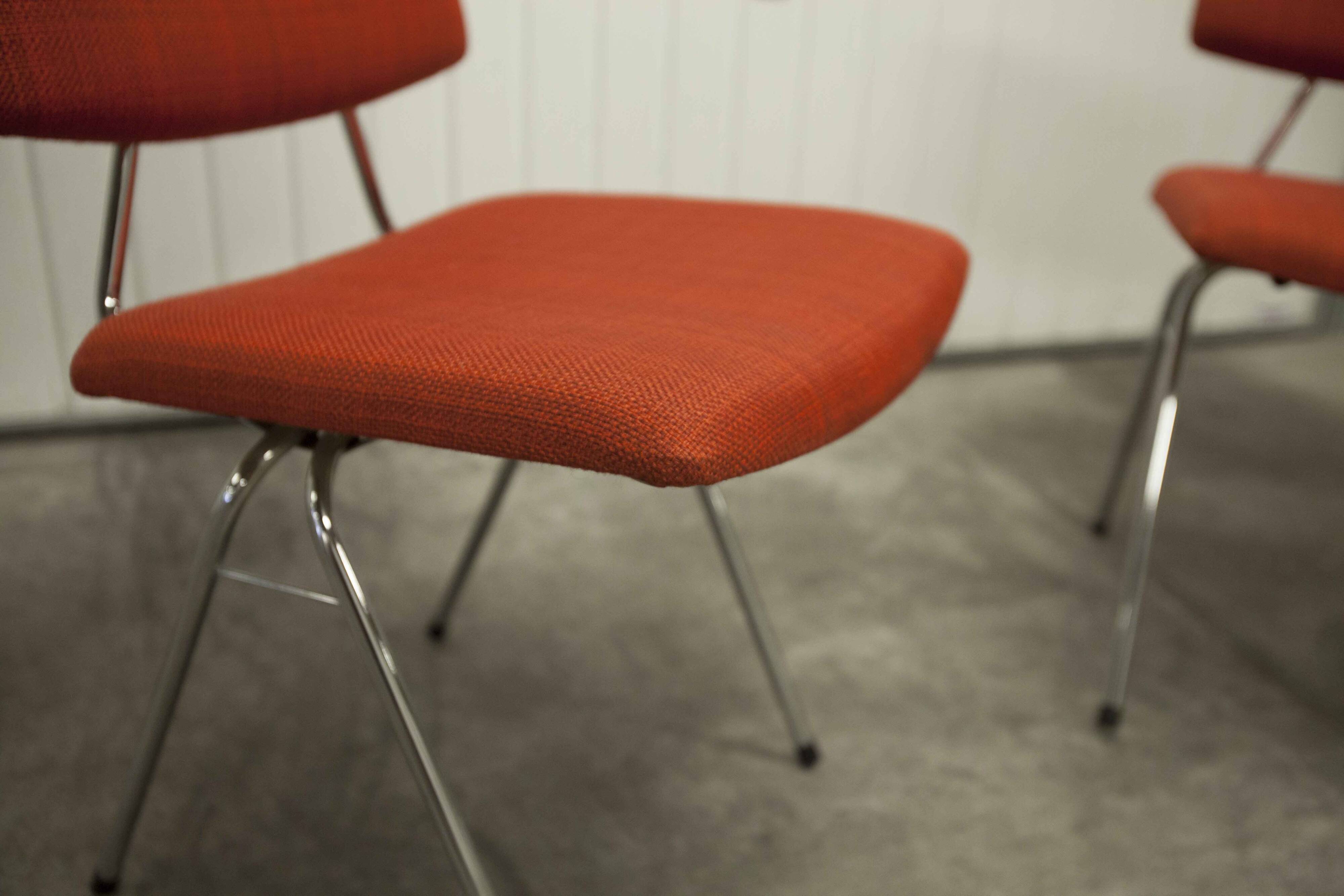 Pair of compass model chairs by Pierre Guariche for Les Huchers-Minvielle France 1955