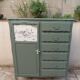 Armoire ancienne Green Smoke – Toile de Jouy .