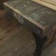 Workbench with cast iron foot