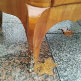 Commode ancienne en bois et marbre style Louis XV