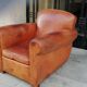 Leather club chair from the 1940s