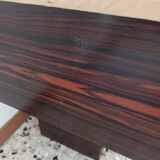 Ebony veneer dressing table with mirror, 1970s