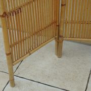 Paravent vintage année 60 rotin bambou