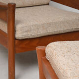 Paire de fauteuils Dyrlund avec ottoman, 1960