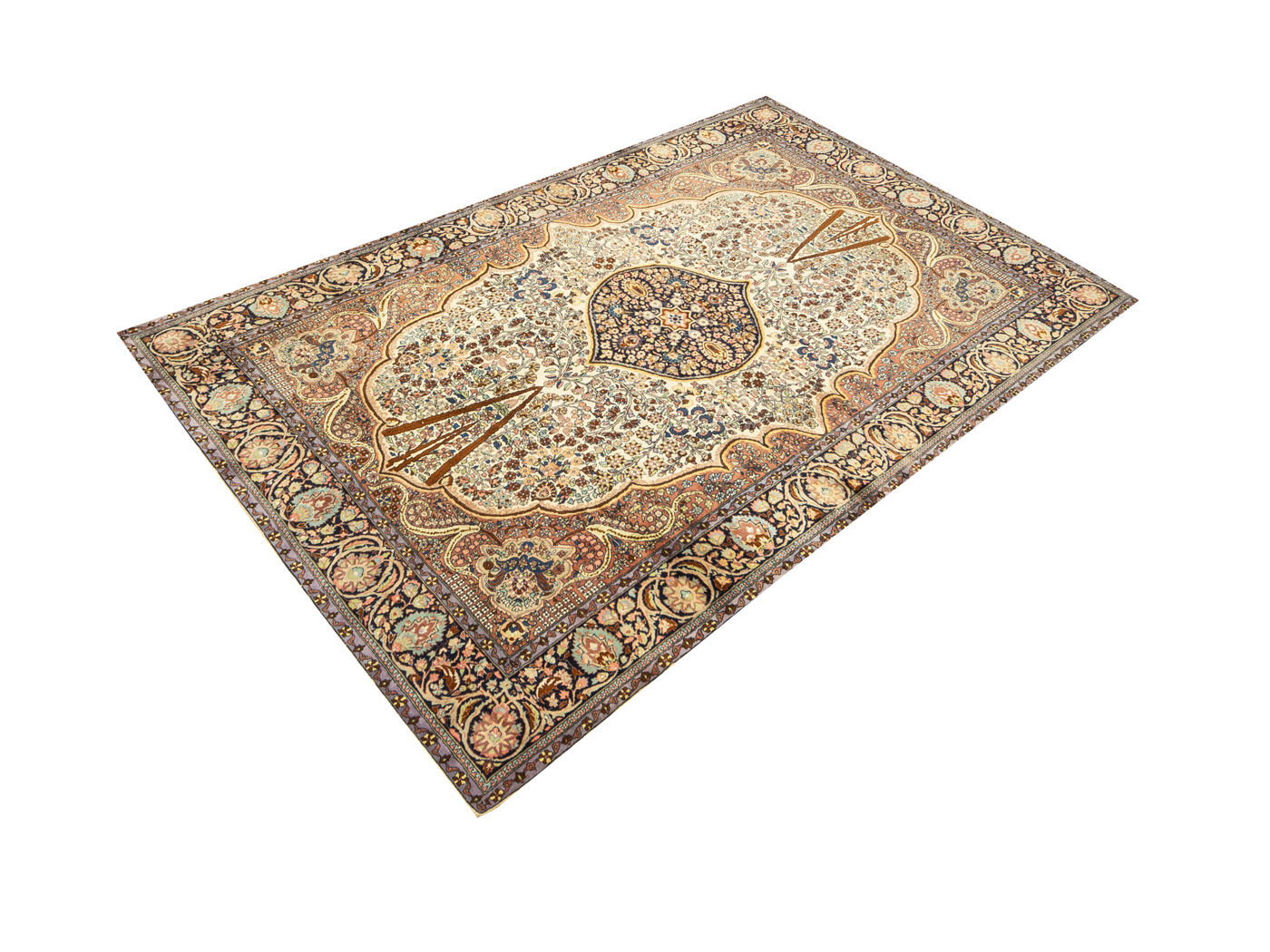 Tapis Ghom des années 1960 186 x 293