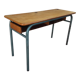 Hitler style 1960 double school desk with locker