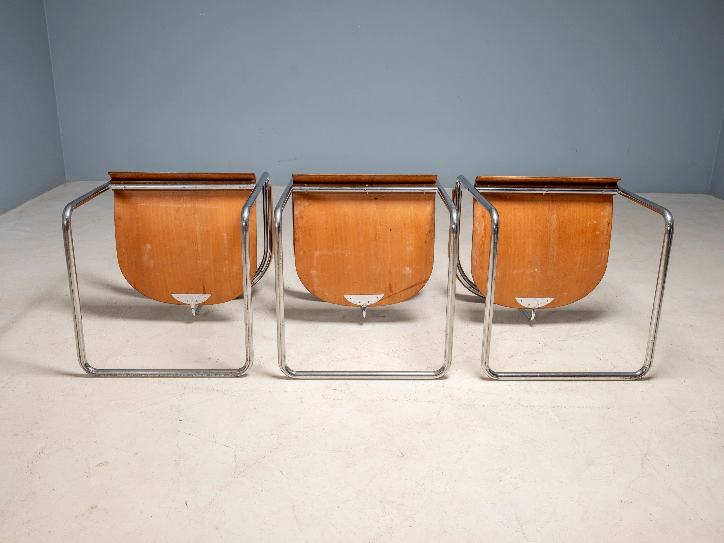 Czechoslovak Functionalist chairs, attributed to Jindřich Halabala, 1930s