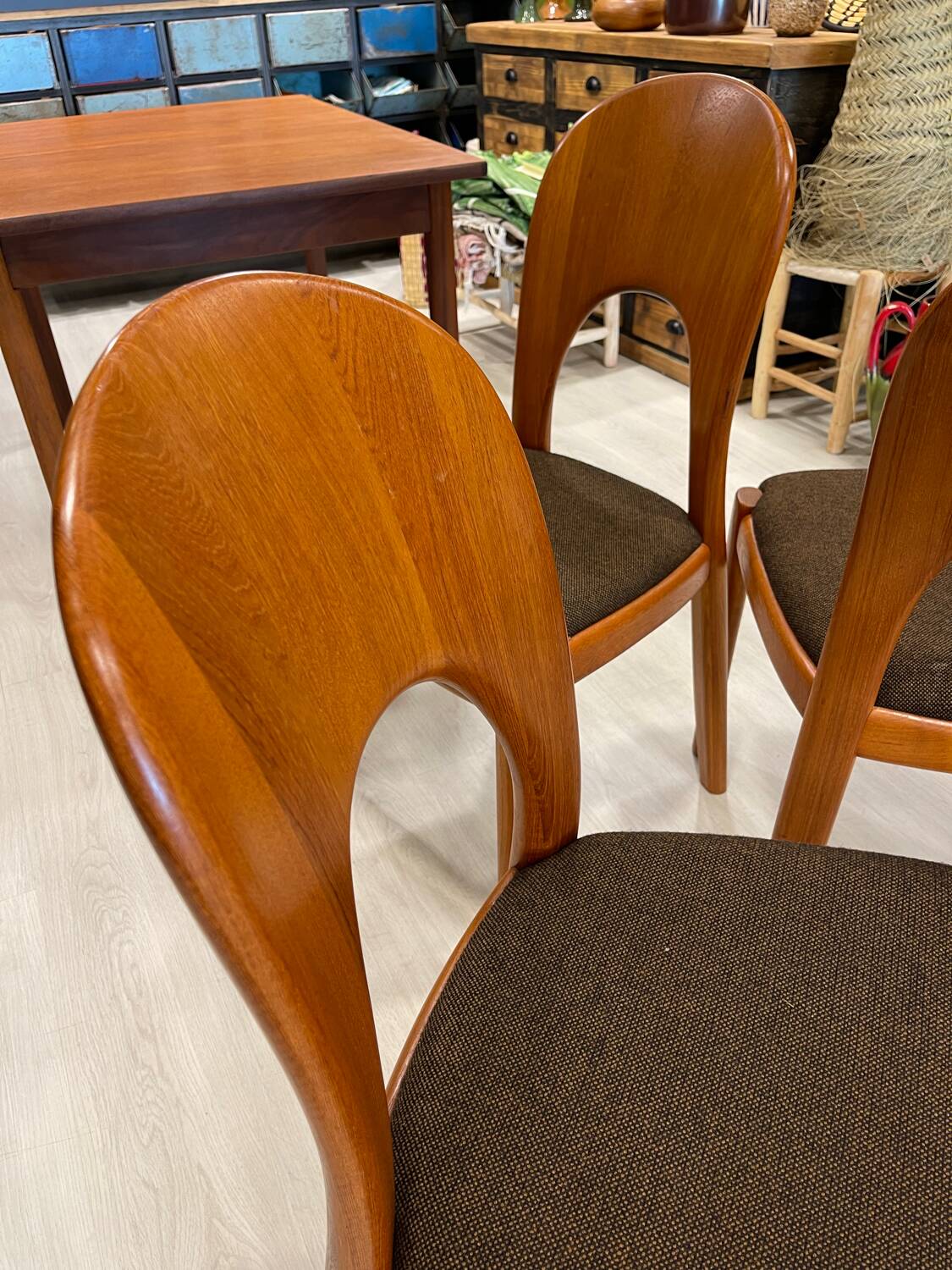 Set of 4 chairs by Niels Koefoed Denmark 1960s