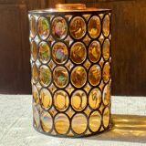 Limburg 1970s amber cloisonné glass ceiling light