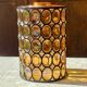 Limburg 1970s amber cloisonné glass ceiling light