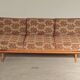 Folding sofa bed Canapé banquette Interier Praha 1960 floral pattern fabric
