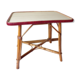 Rattan side table