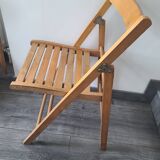 Chaise pliante en bois