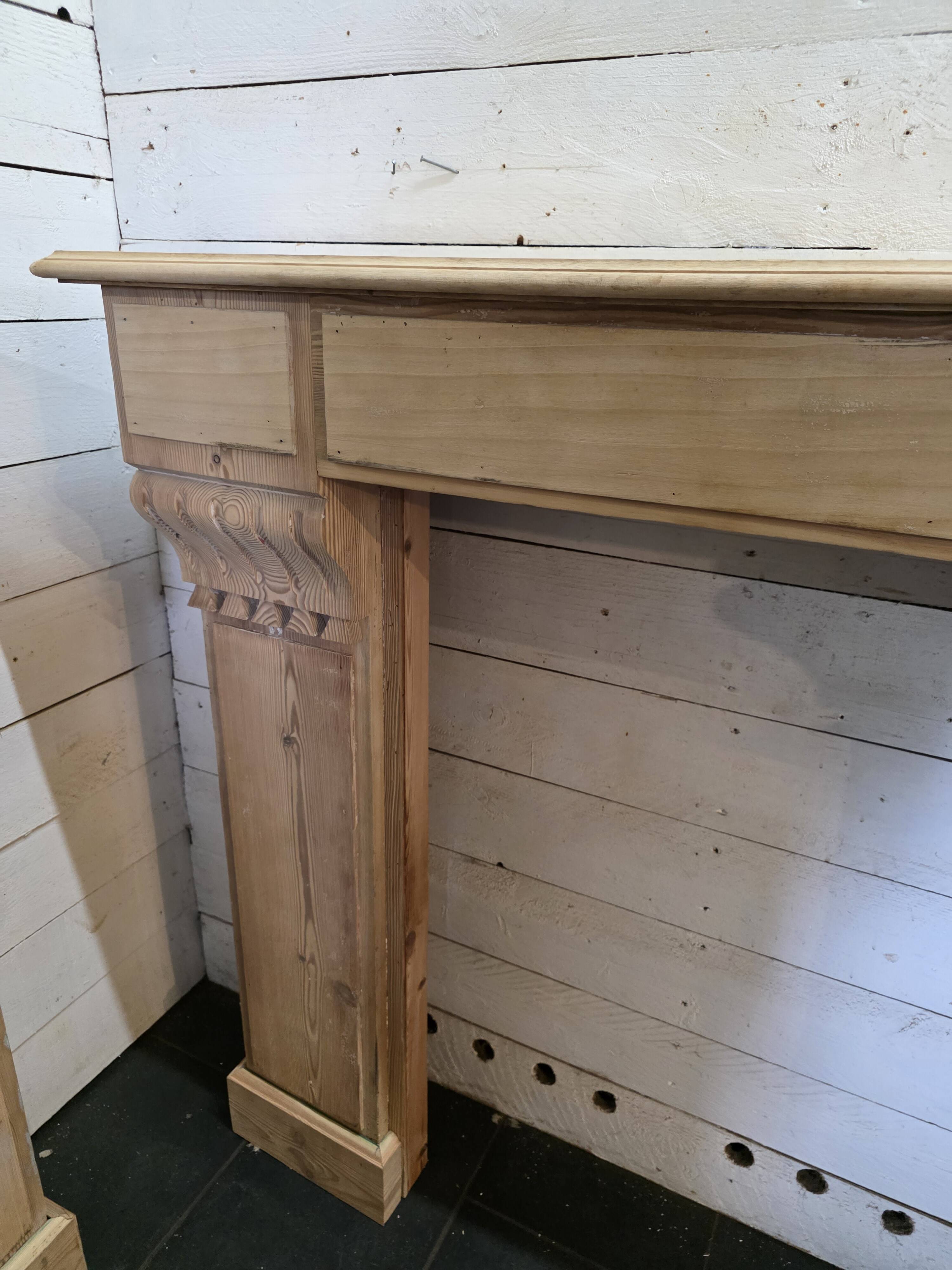 Wooden fireplace