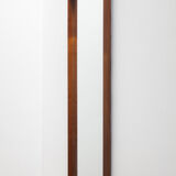 Scandinavian teak rectangular mirror - 101x41cm