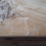 Chest of drawers 3 drawers Napoleon III classic on marble