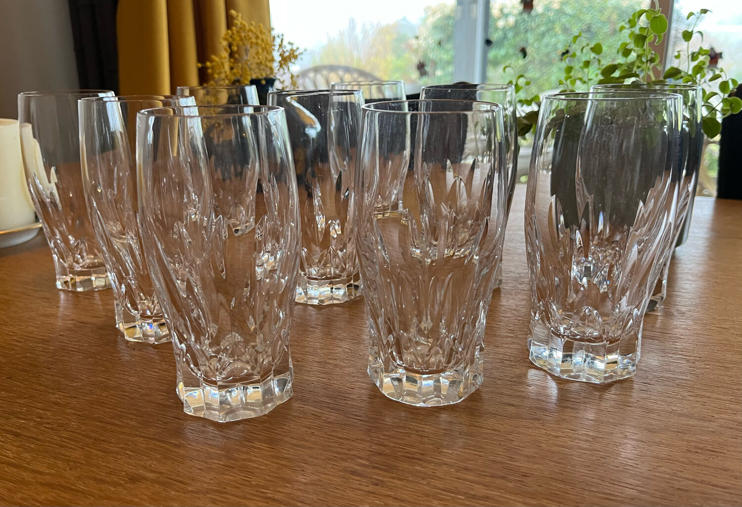 Villeroy & Boch crystal orangeade glasses
