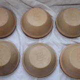 6 GIEN sandstone bowls