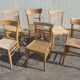 Set de 6 chaises brutes