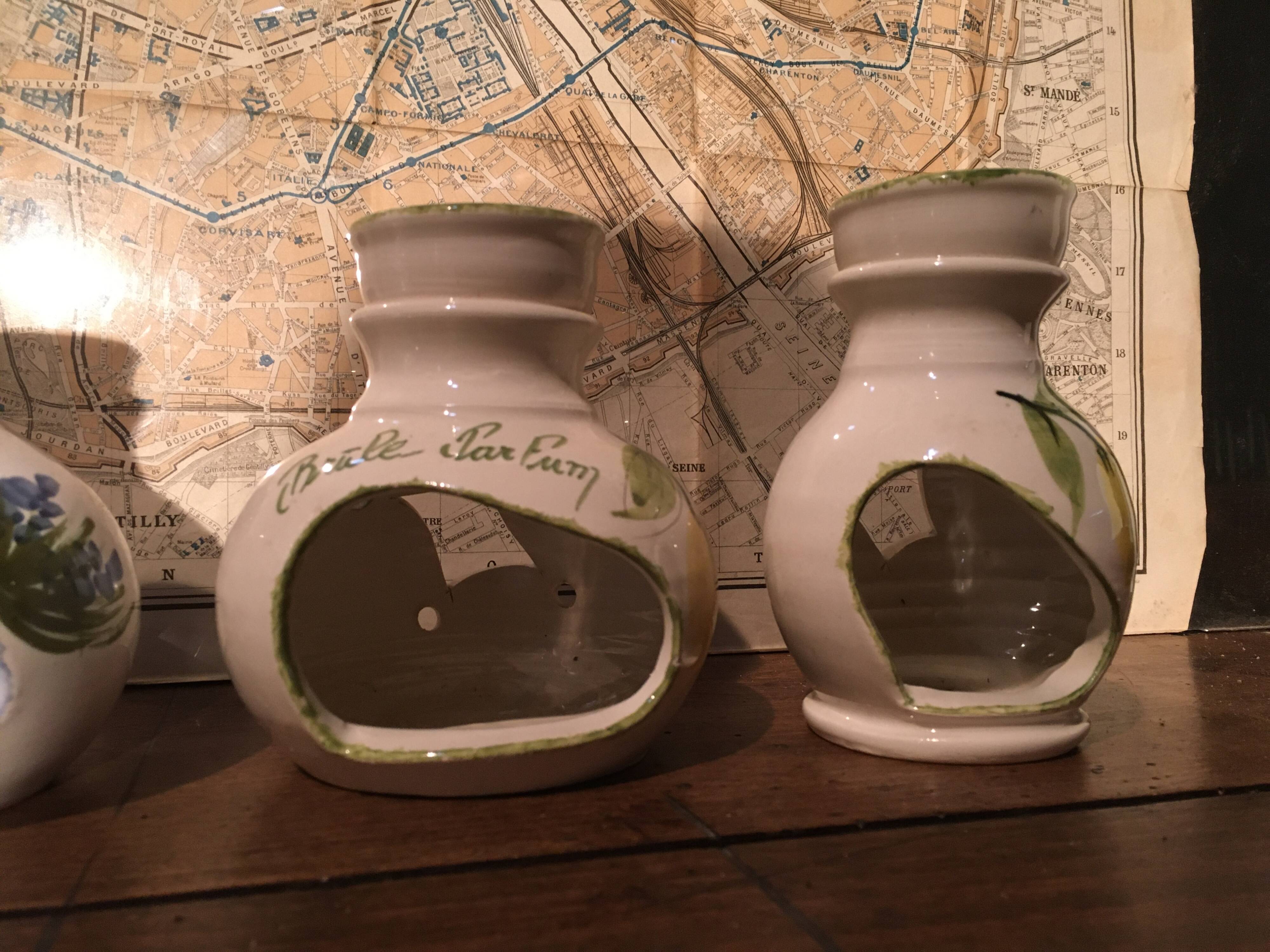 Vallauris and Moustier perfume burners of your choice