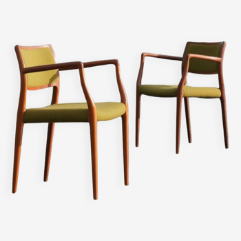 Pair of model 65 armchairs by Niels O. Møller
