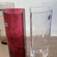 4 vintage coloured long drink glasses in Murano glass by Nason Moretti,