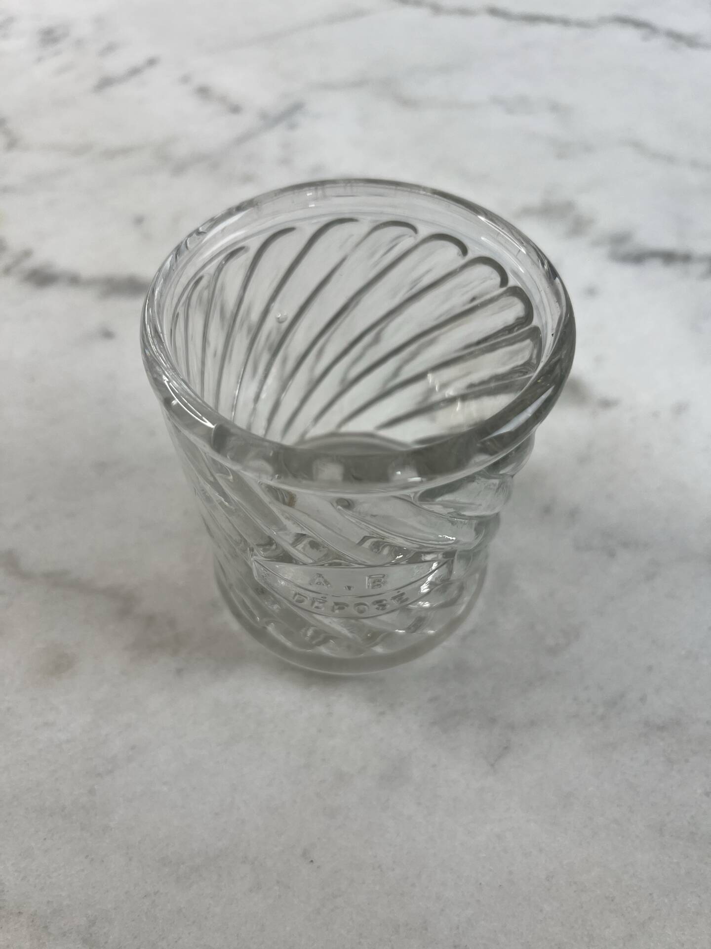 Blown glass jar