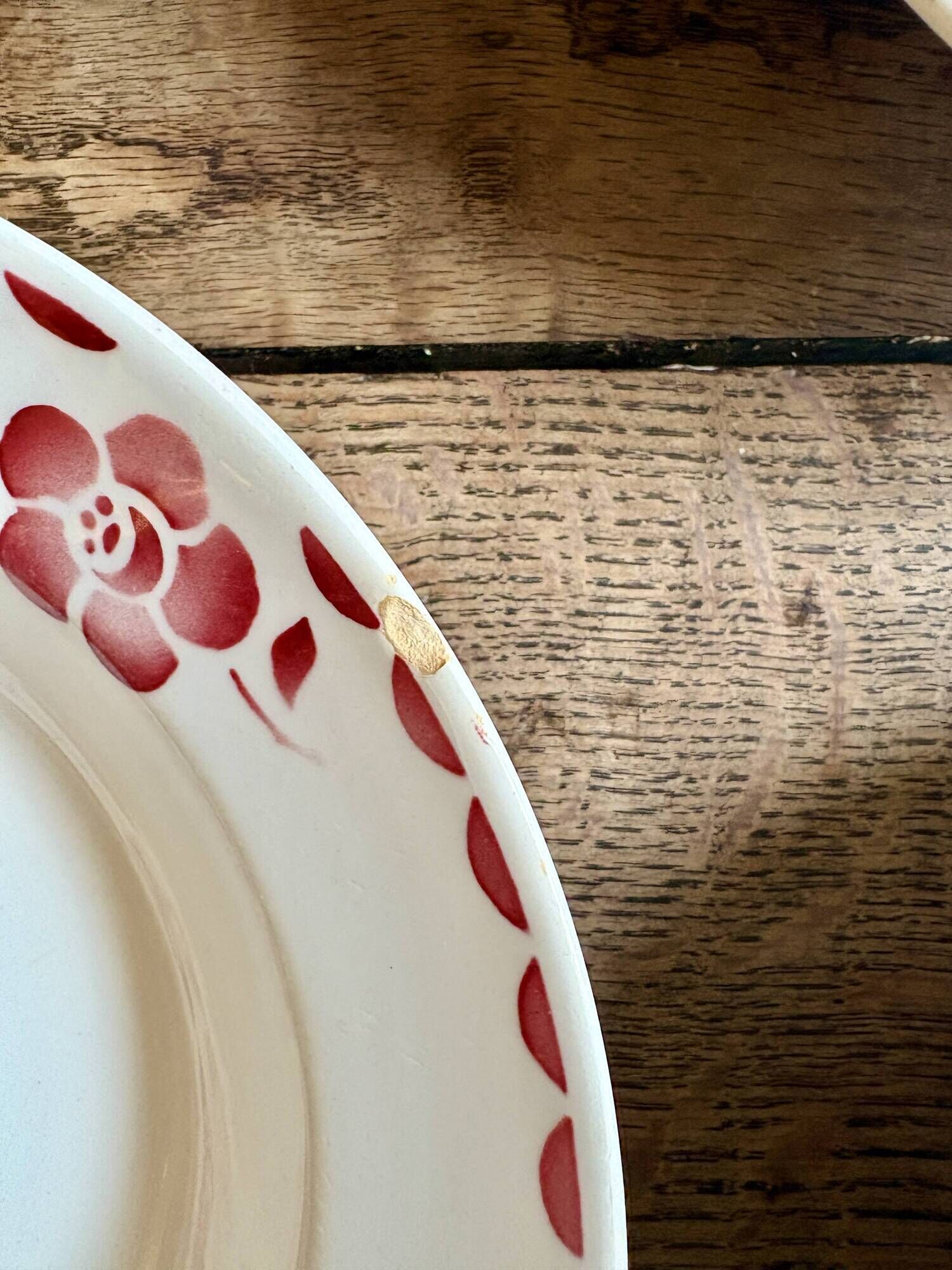 Set of 6 vintage deep plates Model Jane by Céranord