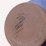 Mid-Century blue Klein vase Heyne ceramics, Germany, 1960s