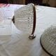 Ceiling lamps gilded brass basket and glass bead tassels