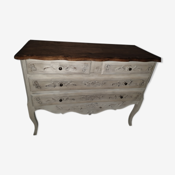 Commode relookée style shabby chic
