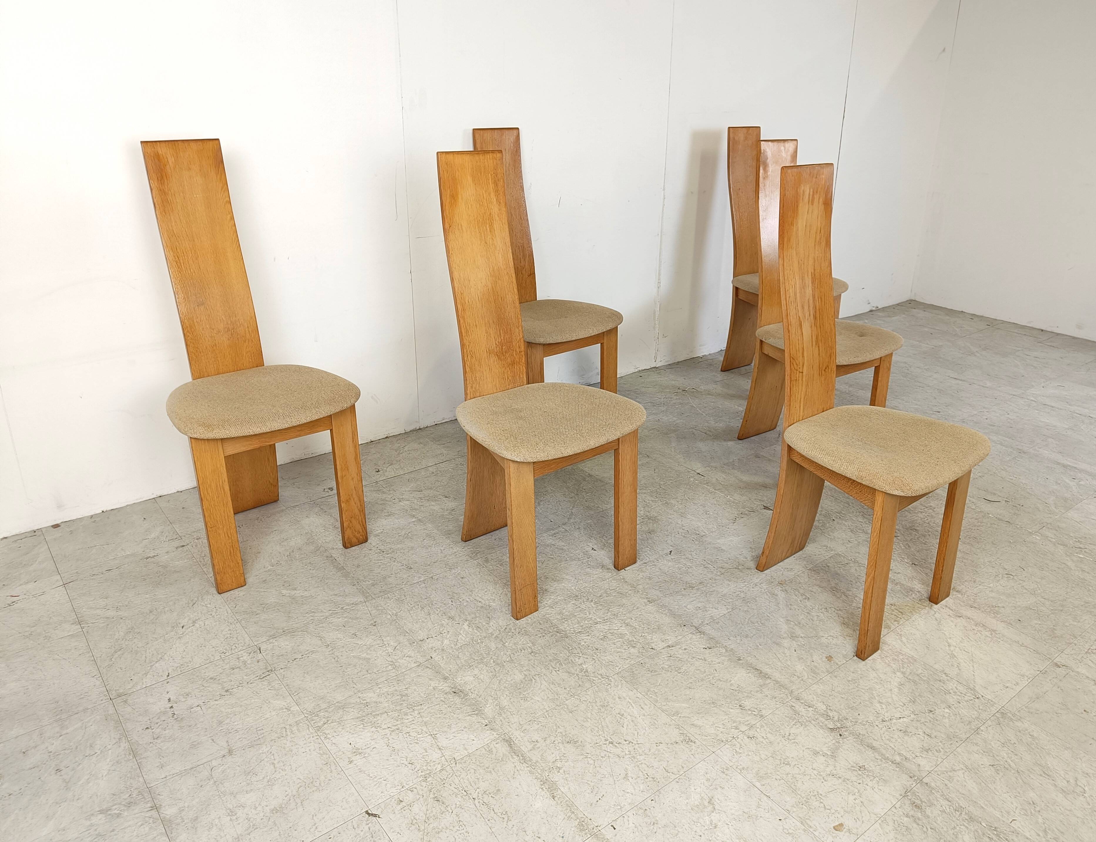 Set of 6 dining chairs by Rob & Dries van den Berghe, 1980s