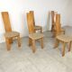Ensemble de 6 chaises à repas par Rob & Dries van den Berghe, 1980